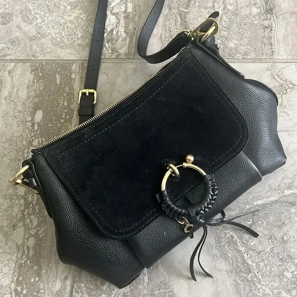 See by Chloe Joan Small Hobo Bag in Black, Excellent - Picture 7 of 15